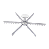 Maxbell Pie Divider Easy to Use with Handles Pie Cutter for Home Restaurant Domestic 6 Slices