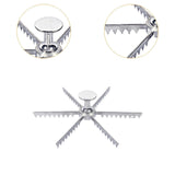 Maxbell Pie Divider Easy to Use with Handles Pie Cutter for Home Restaurant Domestic 6 Slices