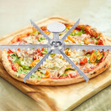 Maxbell Pie Divider Easy to Use with Handles Pie Cutter for Home Restaurant Domestic 6 Slices
