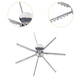Maxbell Pie Divider Easy to Use with Handles Pie Cutter for Home Restaurant Domestic 7 Slices