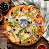 Maxbell Pie Divider Easy to Use with Handles Pie Cutter for Home Restaurant Domestic 7 Slices