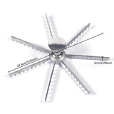Maxbell Pie Divider Easy to Use with Handles Pie Cutter for Home Restaurant Domestic 7 Slices