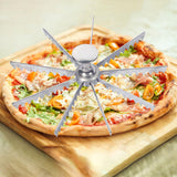 Maxbell Pie Divider Easy to Use with Handles Pie Cutter for Home Restaurant Domestic 9 Slices