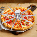 Maxbell Pie Divider Easy to Use with Handles Pie Cutter for Home Restaurant Domestic 9 Slices