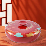 Maxbell Rotate Candy Snacks Tray Divided Serving Tray for Storage Wedding Home Decor