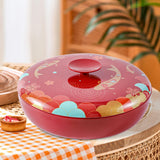 Maxbell Rotate Candy Snacks Tray Divided Serving Tray for Storage Wedding Home Decor