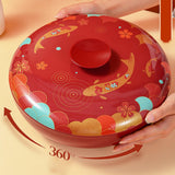 Maxbell Rotate Candy Snacks Tray Divided Serving Tray for Storage Wedding Home Decor