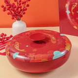 Maxbell Rotate Candy Snacks Tray Divided Serving Tray for Storage Wedding Home Decor
