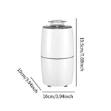 Maxbell Coffee Bean Grinder Multiuse Automatic Electric Grain Grinder for Home Rices White