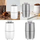 Maxbell Coffee Bean Grinder Multiuse Automatic Electric Grain Grinder for Home Rices White