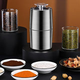 Maxbell Coffee Bean Grinder Multiuse Automatic Electric Grain Grinder for Home Rices Silver