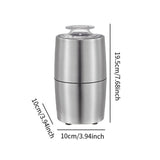 Maxbell Coffee Bean Grinder Multiuse Automatic Electric Grain Grinder for Home Rices Silver