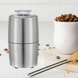 Maxbell Coffee Bean Grinder Multiuse Automatic Electric Grain Grinder for Home Rices Silver