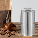 Maxbell Coffee Bean Grinder Multiuse Automatic Electric Grain Grinder for Home Rices Silver
