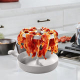 Maxbell Microwave Bacons Cooker Microwave Bacons Cooker Tray for Home Kitchen College
