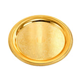 Maxbell Aluminum Alloy Plate Dish Serving Platter for Kitchen Home Gold
