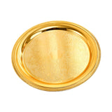 Maxbell Aluminum Alloy Plate Dish Serving Platter for Kitchen Home Gold