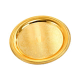 Maxbell Aluminum Alloy Plate Dish Serving Platter for Kitchen Home Gold