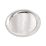 Maxbell Aluminum Alloy Plate Dish Serving Platter for Kitchen Home Silver