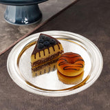 Maxbell Aluminum Alloy Plate Dish Serving Platter for Kitchen Home Silver