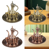 Maxbell Wine Pot Kit European Tea Set for Dining Room Wedding Gift Ornaments Bronze