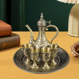 Maxbell Wine Pot Kit European Tea Set for Dining Room Wedding Gift Ornaments Bronze