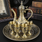 Maxbell Wine Pot Kit European Tea Set for Dining Room Wedding Gift Ornaments Bronze