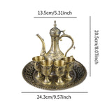 Maxbell Wine Pot Kit European Tea Set for Dining Room Wedding Gift Ornaments Bronze