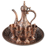 Maxbell Wine Pot Kit European Tea Set for Dining Room Wedding Gift Ornaments Red Bronze