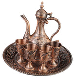 Maxbell Wine Pot Kit European Tea Set for Dining Room Wedding Gift Ornaments Red Bronze