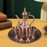 Maxbell Wine Pot Kit European Tea Set for Dining Room Wedding Gift Ornaments Red Bronze