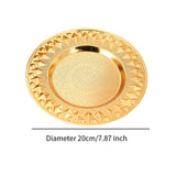 Maxbell Serving Tray Light Luxury Candle Holder Tray for Apartment Themed Party Cafe big point