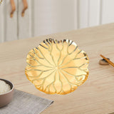 Maxbell Serving Tray Light Luxury Candle Holder Tray for Apartment Themed Party Cafe Lotus