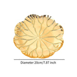 Maxbell Serving Tray Light Luxury Candle Holder Tray for Apartment Themed Party Cafe Lotus