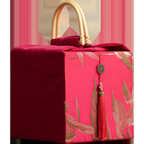 Maxbell Handheld Gift Box Embroidery Biscuit Gift Box for Birthday Festival Presents khaki