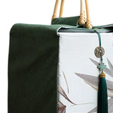 Maxbell Handheld Gift Box Embroidery Biscuit Gift Box for Birthday Festival Presents light gray