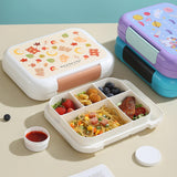 Maxbell Lunch Box Cartoon Easy Carrying Reusable Bento Box for Office Hiking Kitchen