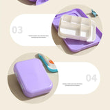 Maxbell Lunch Box Cartoon Easy Carrying Reusable Bento Box for Office Hiking Kitchen