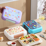 Maxbell Lunch Box Cartoon Easy Carrying Reusable Bento Box for Office Hiking Kitchen