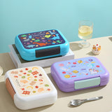 Maxbell Lunch Box Cartoon Easy Carrying Reusable Bento Box for Office Hiking Kitchen