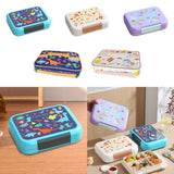 Maxbell Lunch Box Cartoon Easy Carrying Reusable Bento Box for Office Hiking Kitchen