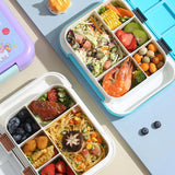 Maxbell Lunch Box Cartoon Easy Carrying Reusable Bento Box for Office Hiking Kitchen