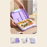 Maxbell Lunch Box Cartoon Easy Carrying Reusable Bento Box for Office Hiking Kitchen
