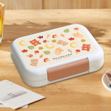 Maxbell Lunch Box Cartoon Easy Carrying Reusable Bento Box for Office Hiking Kitchen