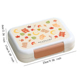 Maxbell Lunch Box Cartoon Easy Carrying Reusable Bento Box for Office Hiking Kitchen