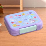 Maxbell Lunch Box Cartoon Easy Carrying Reusable Bento Box for Office Hiking Kitchen