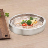 Maxbell Stainless Steel Chilled Serving Tray Platter Chilled Tray for Sushi argent