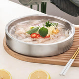 Maxbell Stainless Steel Chilled Serving Tray Platter Chilled Tray for Sushi argent