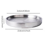 Maxbell Stainless Steel Chilled Serving Tray Platter Chilled Tray for Sushi argent