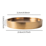 Maxbell Stainless Steel Chilled Serving Tray Platter Chilled Tray for Sushi gold